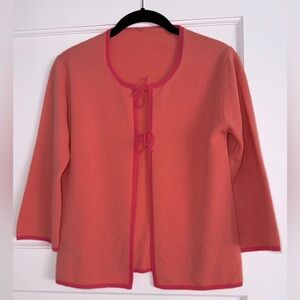 ¾ sleeve cashmere sweater